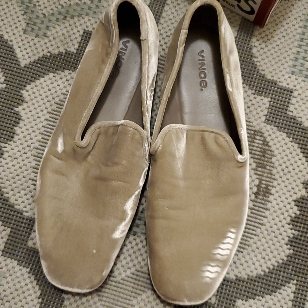 Vince velvet smoking loafers